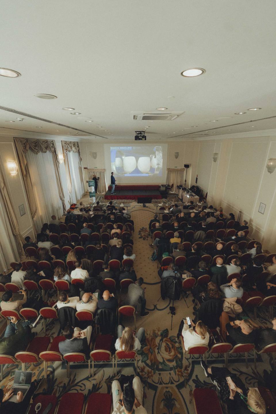 Speaker on stage